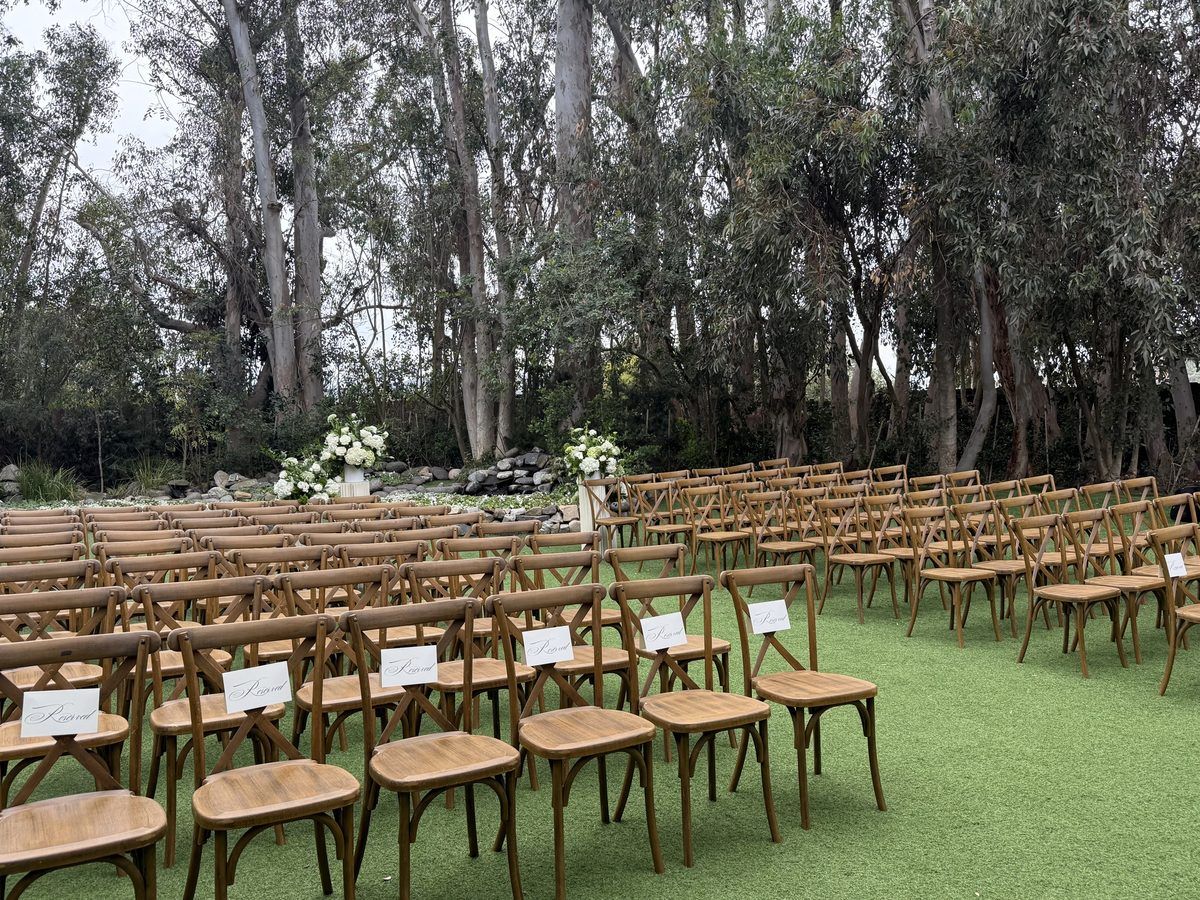 Ceremony chairs setup